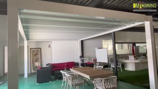 Моторизованные регулируемые алюминиевые наклонные солнцезащитные жалюзи