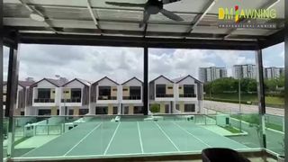 Электрические ветрозащитные рулонные шторы
