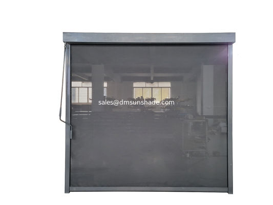 Наружная дверная оконная рама Ручной кривошипный ролик Молниезащитная ветрозащитная штора