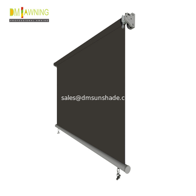 Vertical Window Retractable Awning Remote Courtyard Rolling Curtains