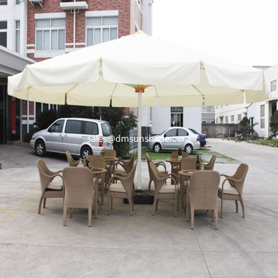 4m 5m Double Top Patio Umbrella Large Garden Parasol With Base